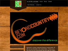 Tablet Screenshot of beyondcountry.com